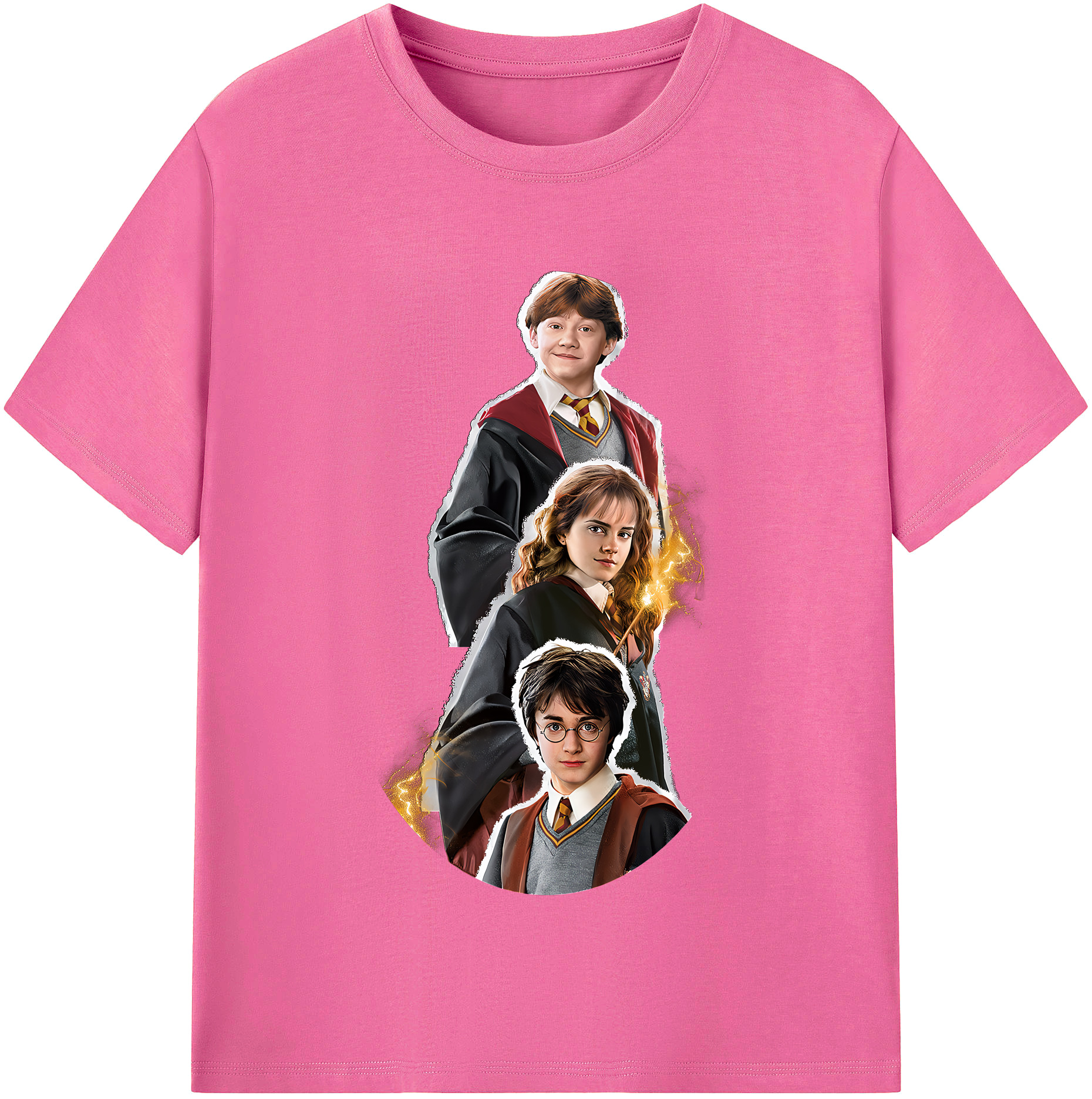 （画像用） Harry Potter ハリー・ポッターシリーズ レディースカジュアルプリントTシャツ（綿100％）